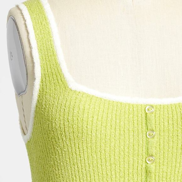Mod Cloth Women's Matcha do About Nothing Sweater Dress Large Lime Green - Picture 6 of 15